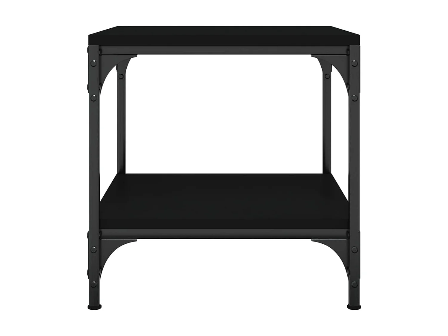 Table basse Noir 50x50x40 cm Bois d'ingénierie