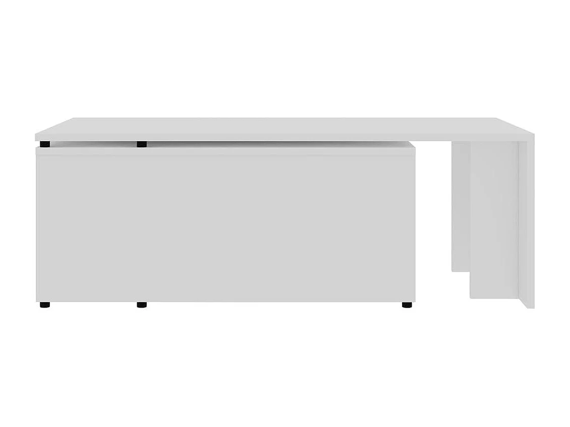 Mesa de centro Gold Blanco 150x50x35 cm Madera contrachapada