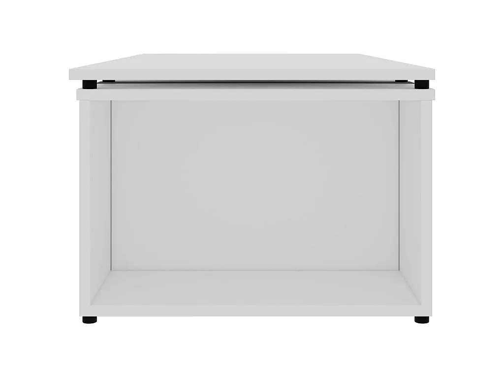 Mesa de centro Gold Blanco 150x50x35 cm Madera contrachapada