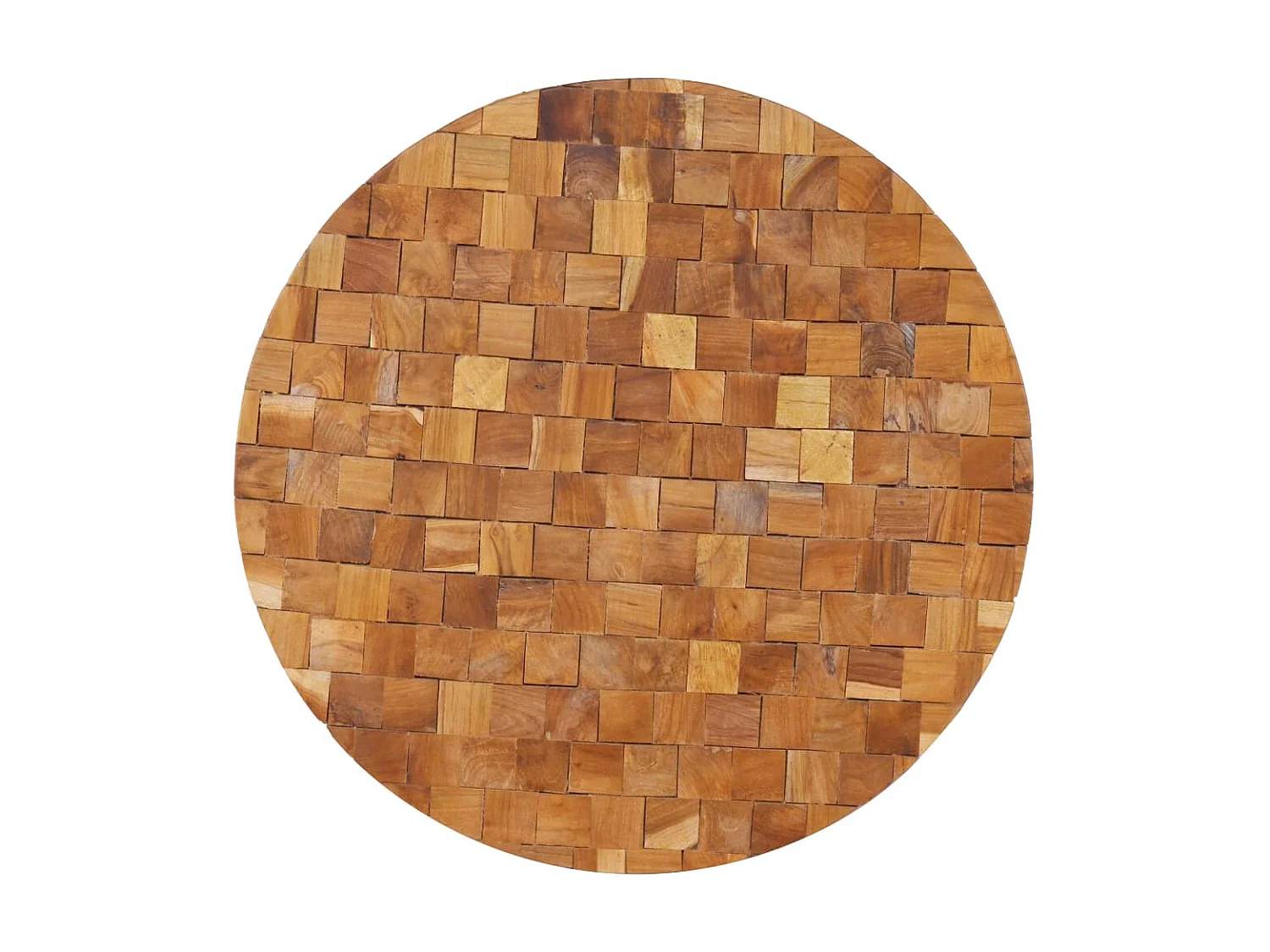 Goud Salontafel 60x60x35 cm Massief teakhout