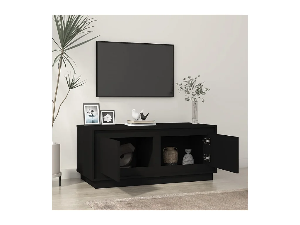 Gold Couchtisch schwarz 102x50x44 cm Holzwerkstoff