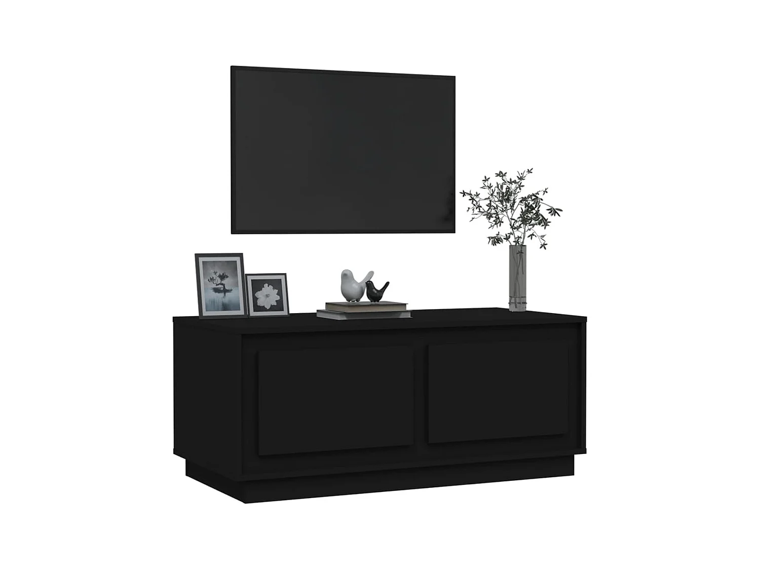 Gold Couchtisch schwarz 102x50x44 cm Holzwerkstoff