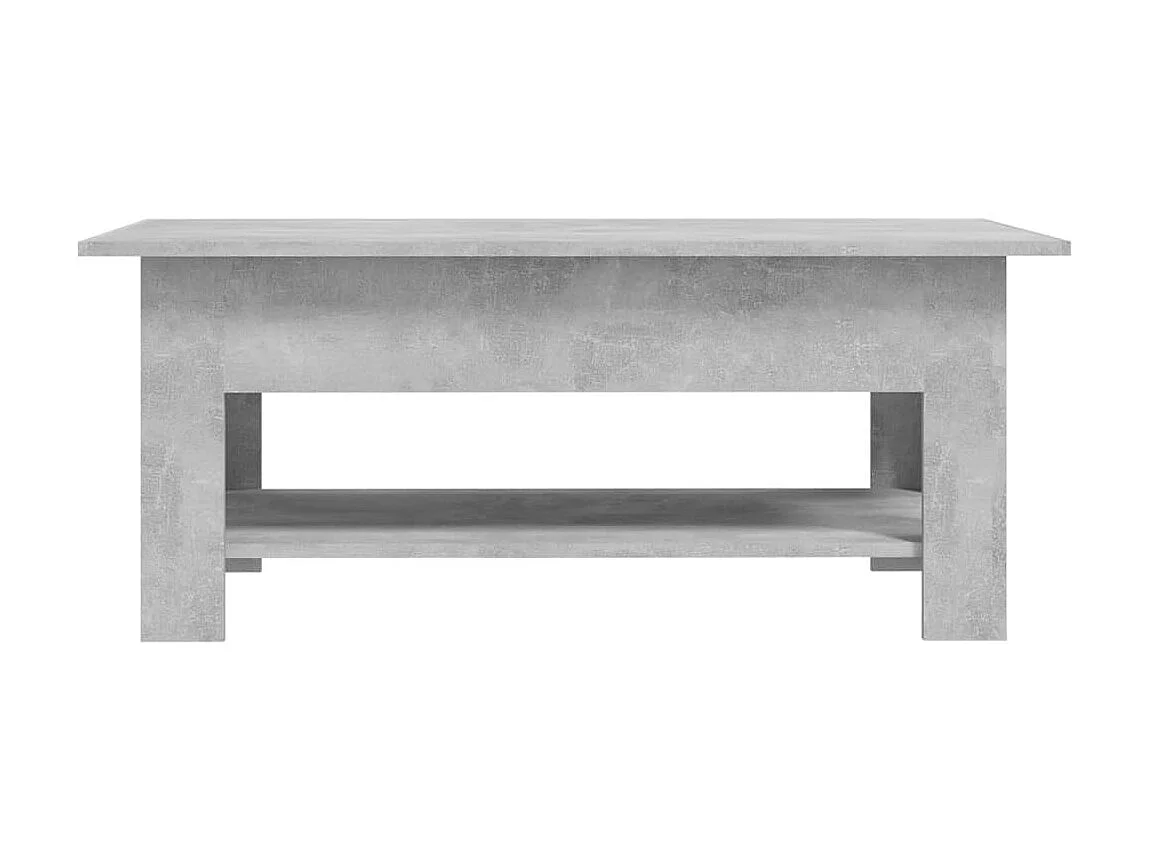 Mesa de centro Gold Aglomerado gris cemento 102x55x42 cm