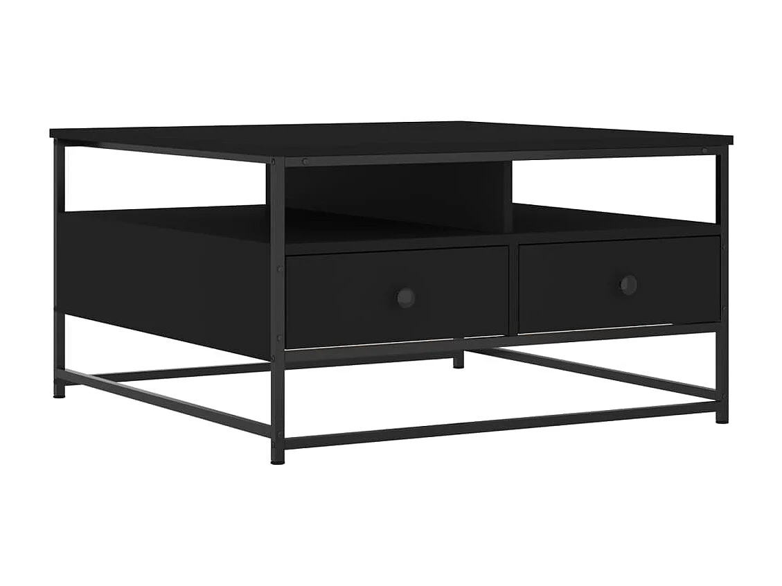 Gold Salontafel zwart 80x80x45 cm samengesteld hout