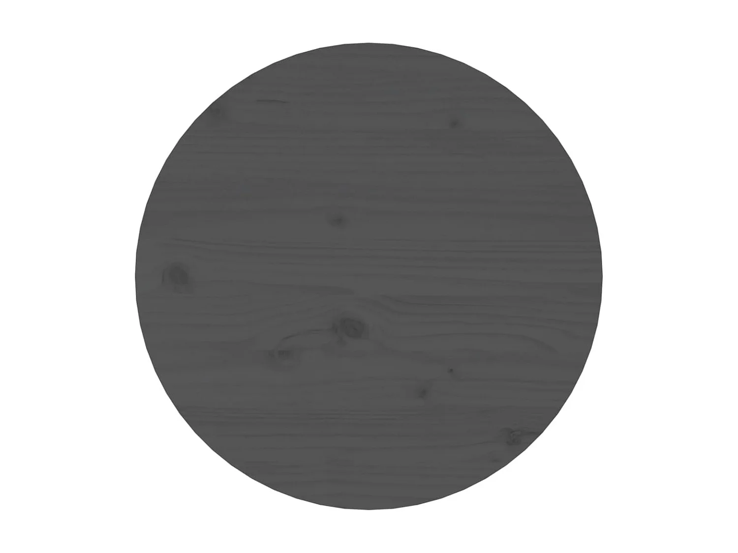 Tavolino Gold Grigio Ø 45x40 cm Legno di pino massiccio