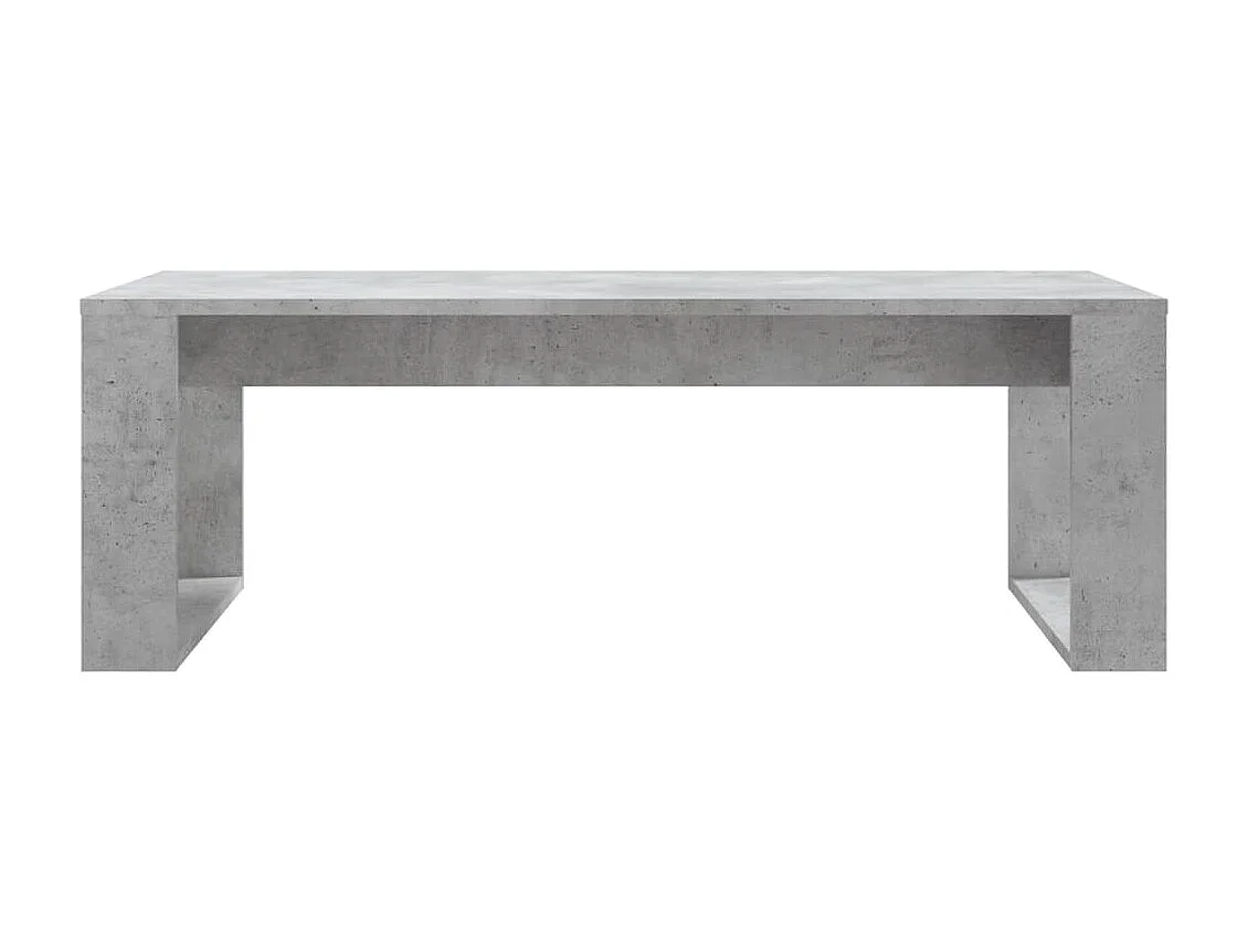Tavolino Gold Concrete grigio 102x50x35 cm in derivati del legno