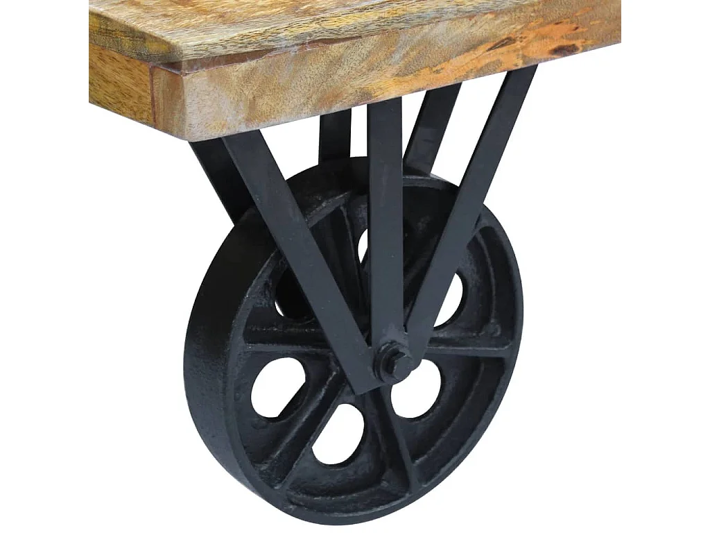 Table basse en bois de manguier 120 x 60 x 30 cm