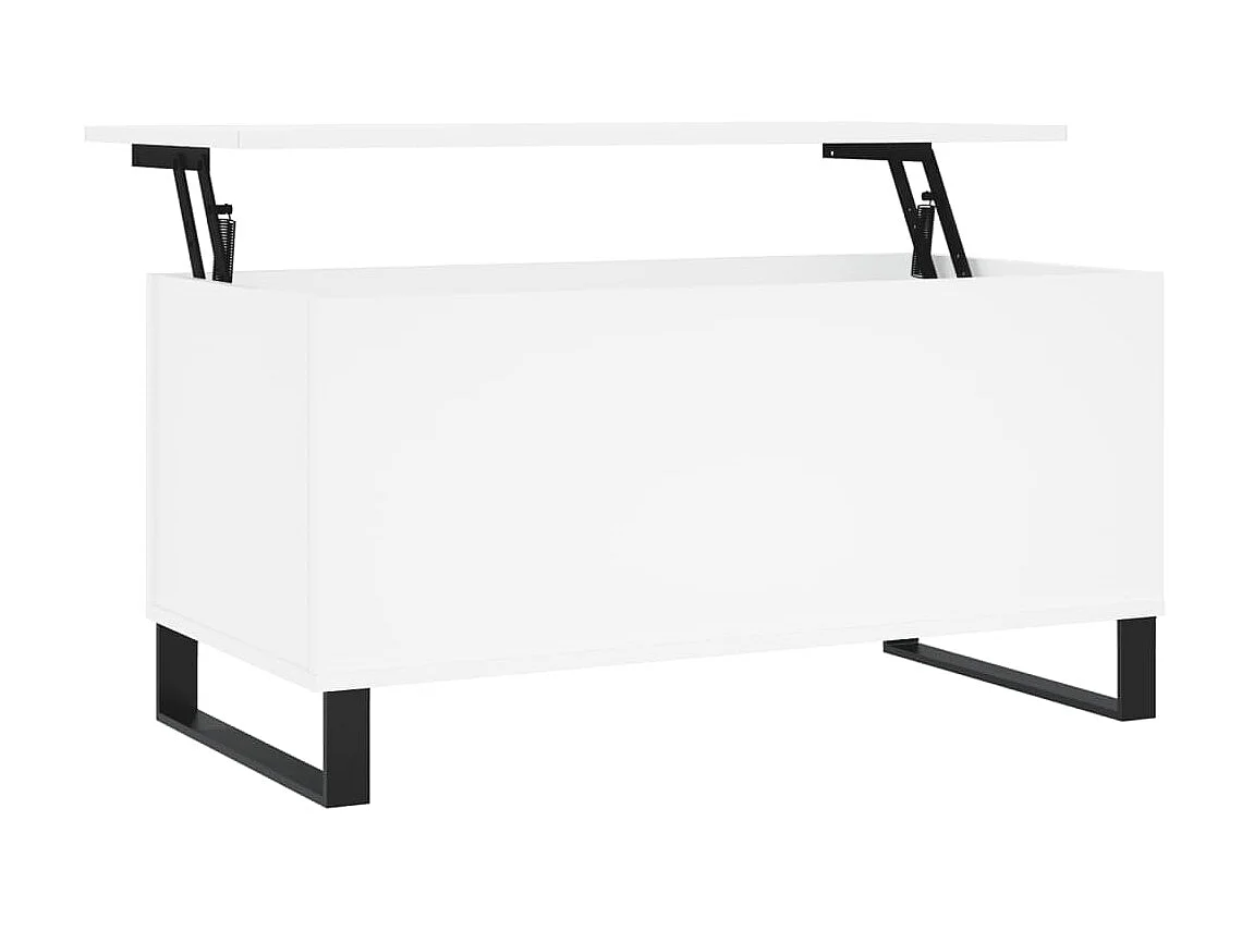 Tavolino Gold Bianco 90x44,5x45 cm MDF