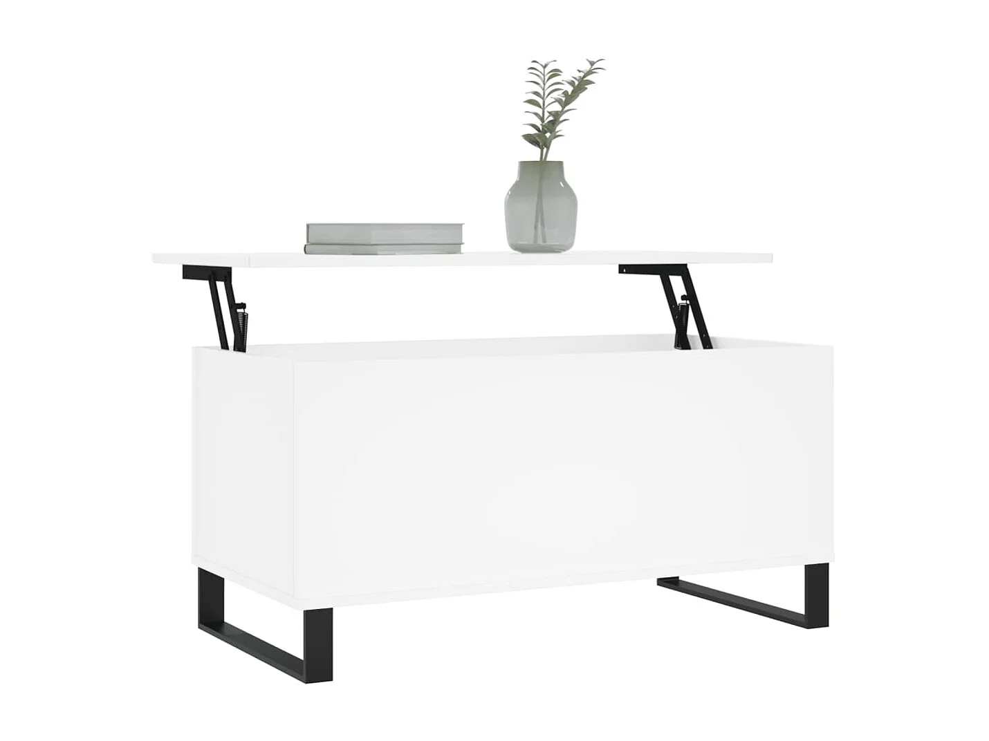 Tavolino Gold Bianco 90x44,5x45 cm MDF