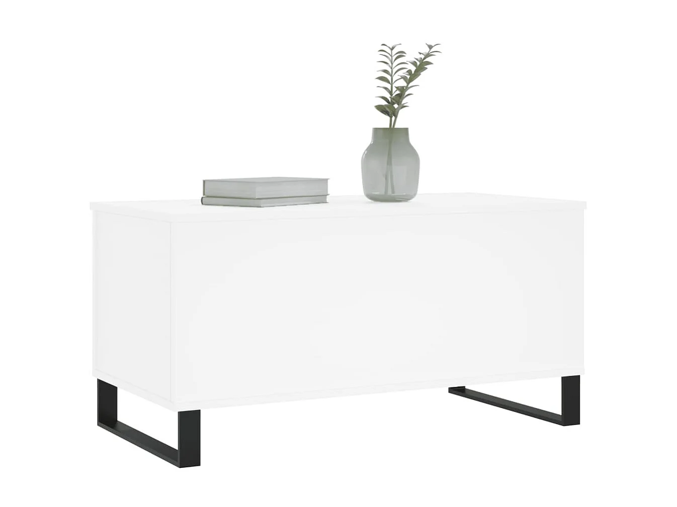 Tavolino Gold Bianco 90x44,5x45 cm MDF