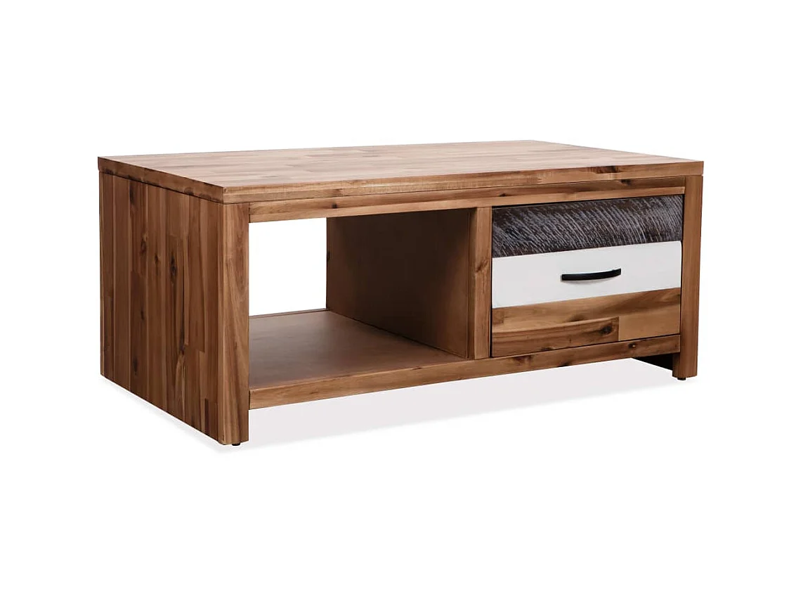 Tavolino Gold Legno massello di acacia 90 x 50 x 37,5 cm