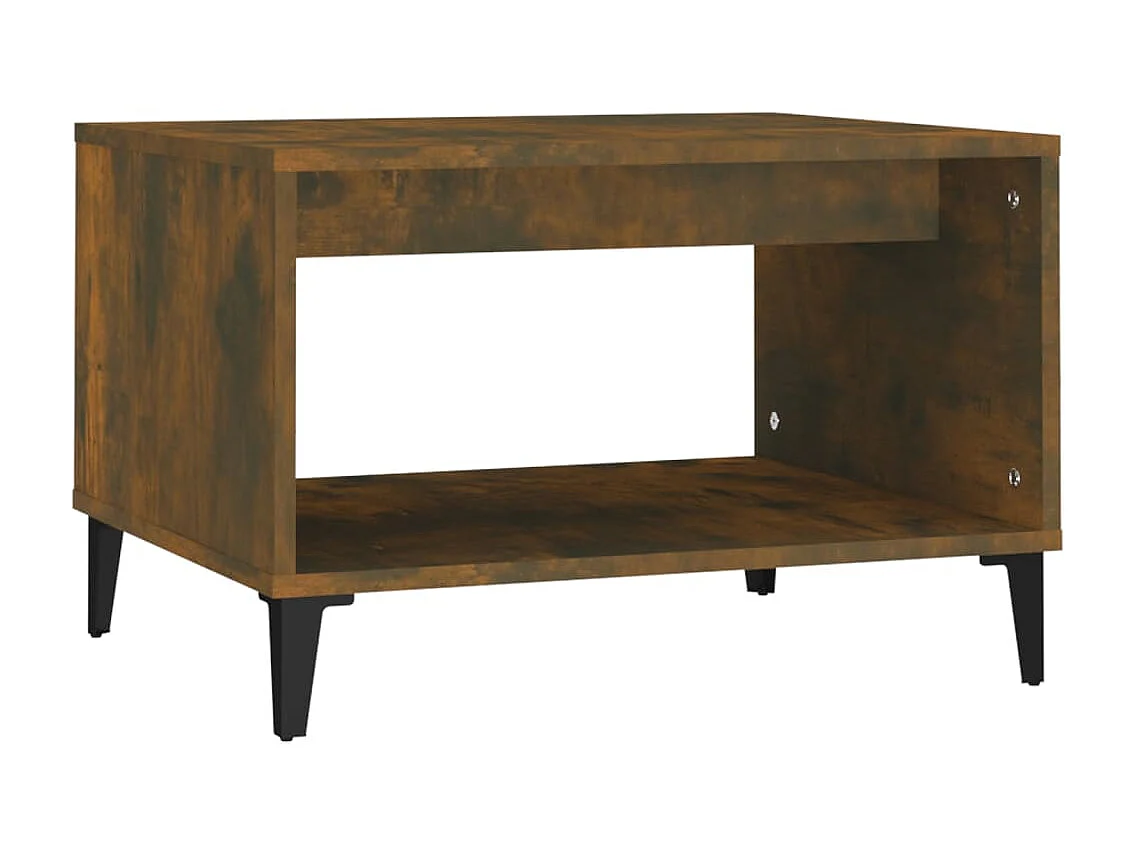 Gold Salontafel Gerookt eiken 60x50x40 cm Bewerkt hout