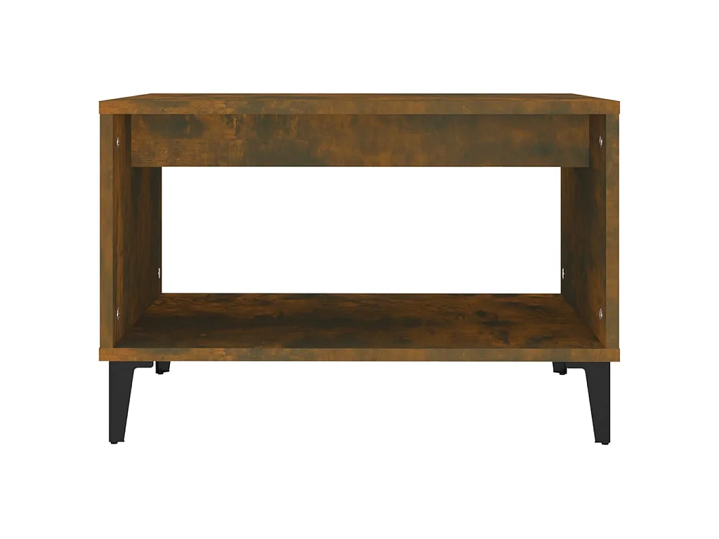 Gold Salontafel Gerookt eiken 60x50x40 cm Bewerkt hout