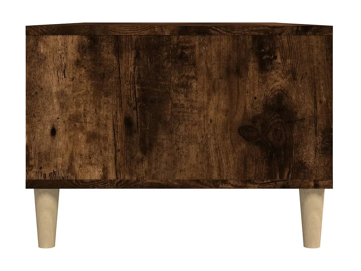 Table basse Chêne fumé 90x50x36,5 cm Bois d'ingénierie