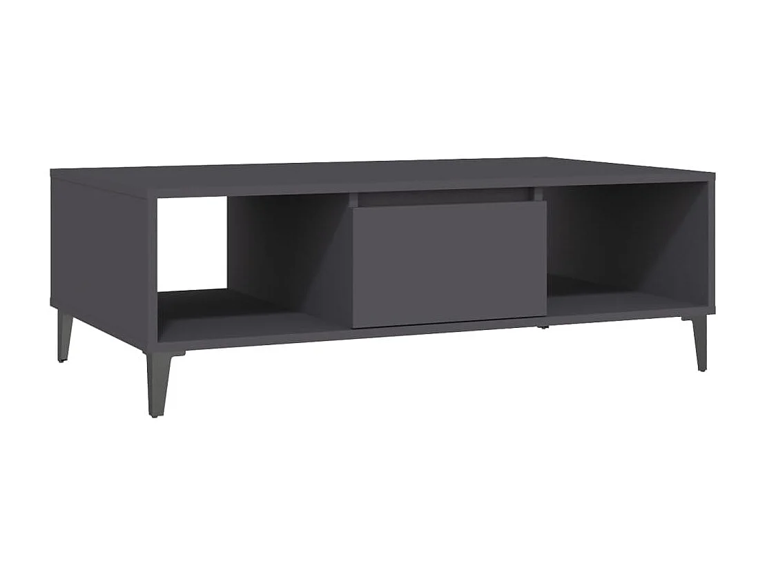Table basse Gris 103,5x60x35 cm Aggloméré