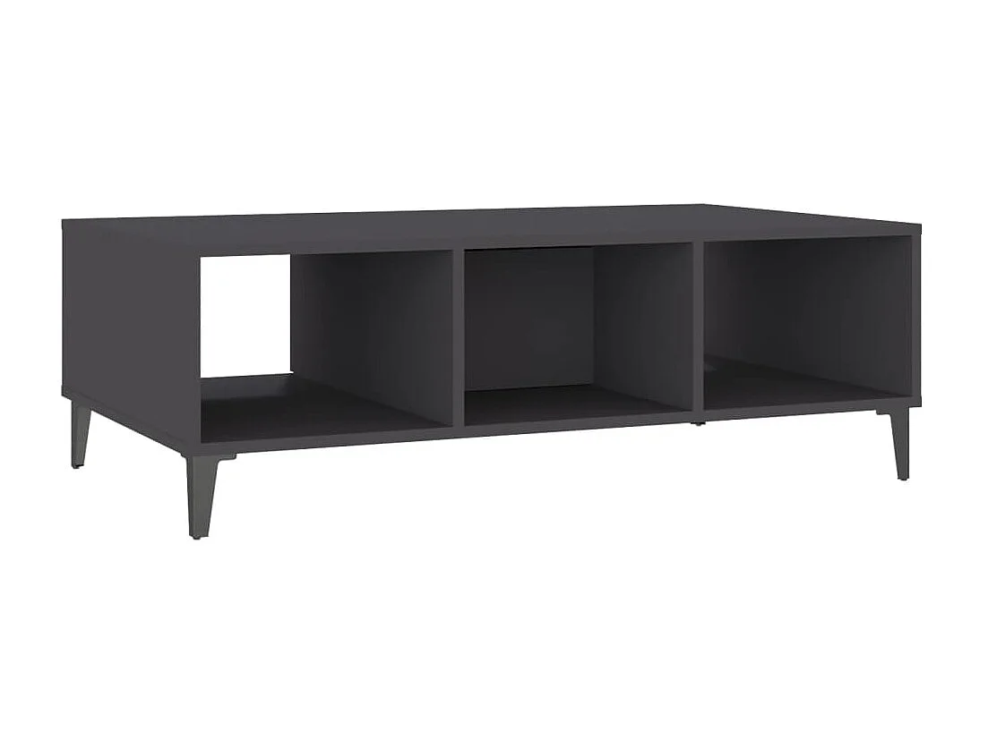 Table basse Gris 103,5x60x35 cm Aggloméré