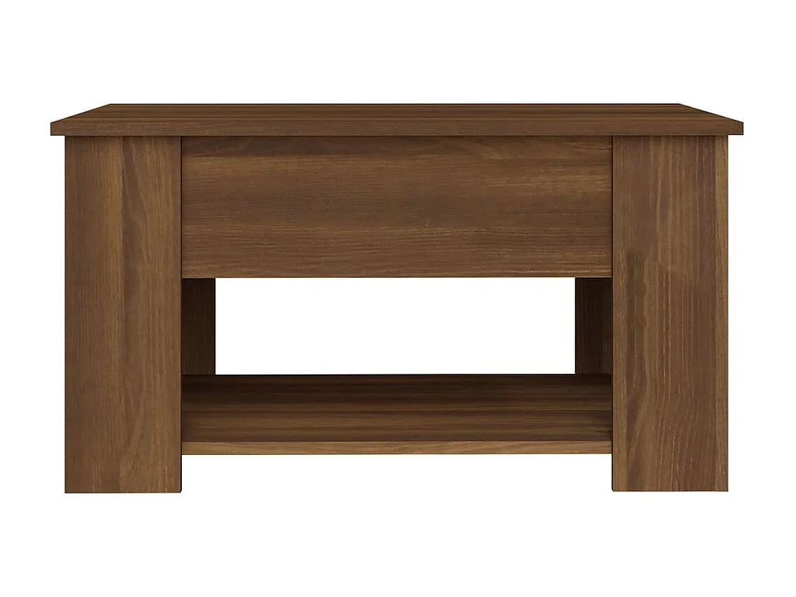 Table basse Chêne marron 79x49x41 cm Bois d'ingénierie