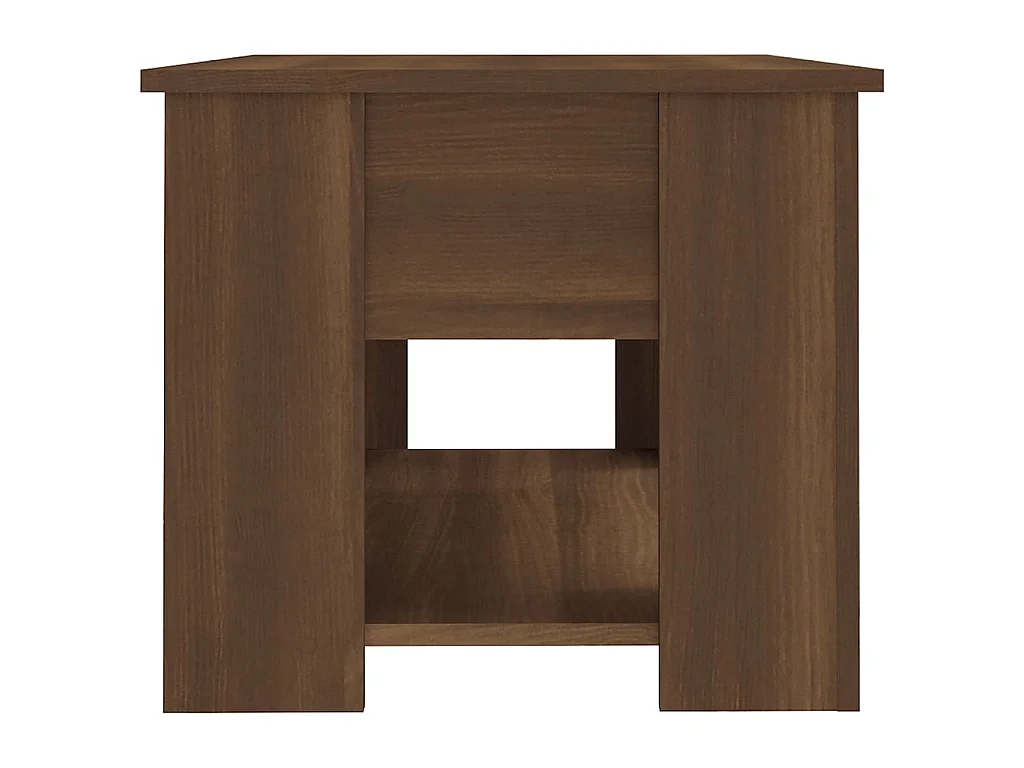 Table basse Chêne marron 79x49x41 cm Bois d'ingénierie