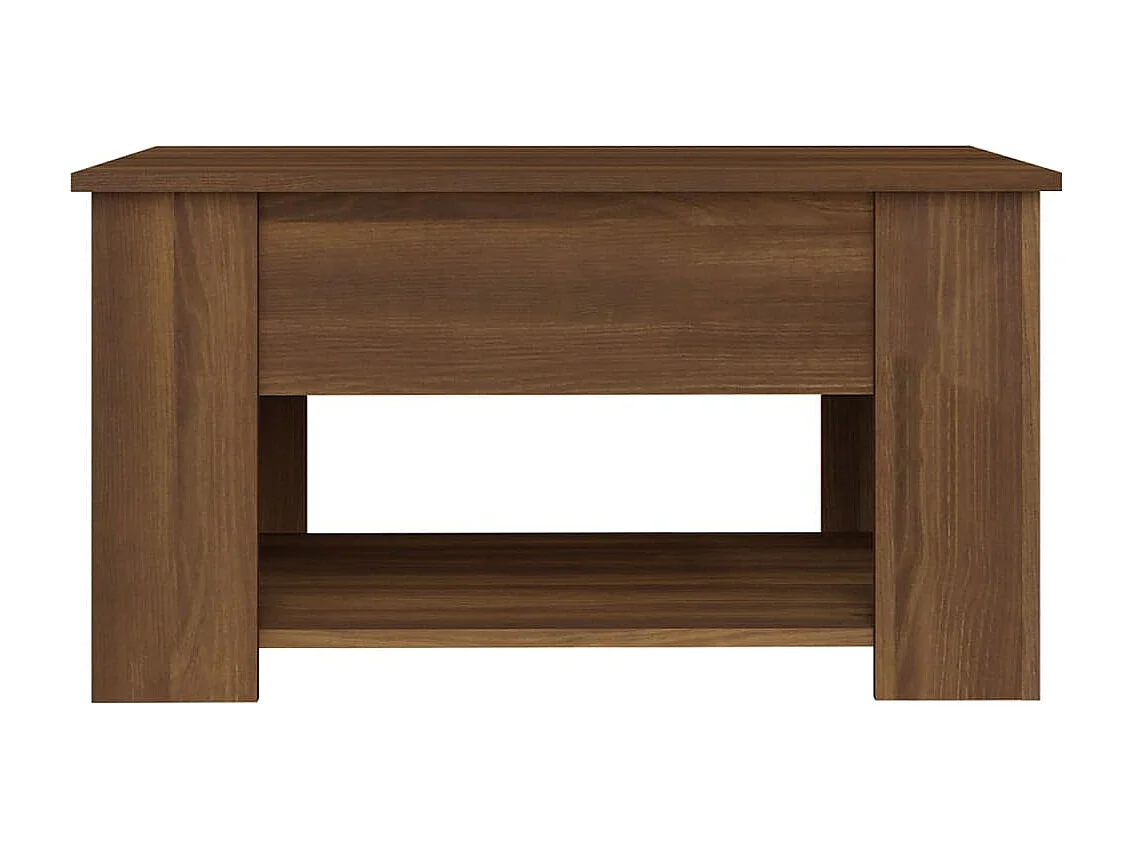 Table basse Chêne marron 79x49x41 cm Bois d'ingénierie