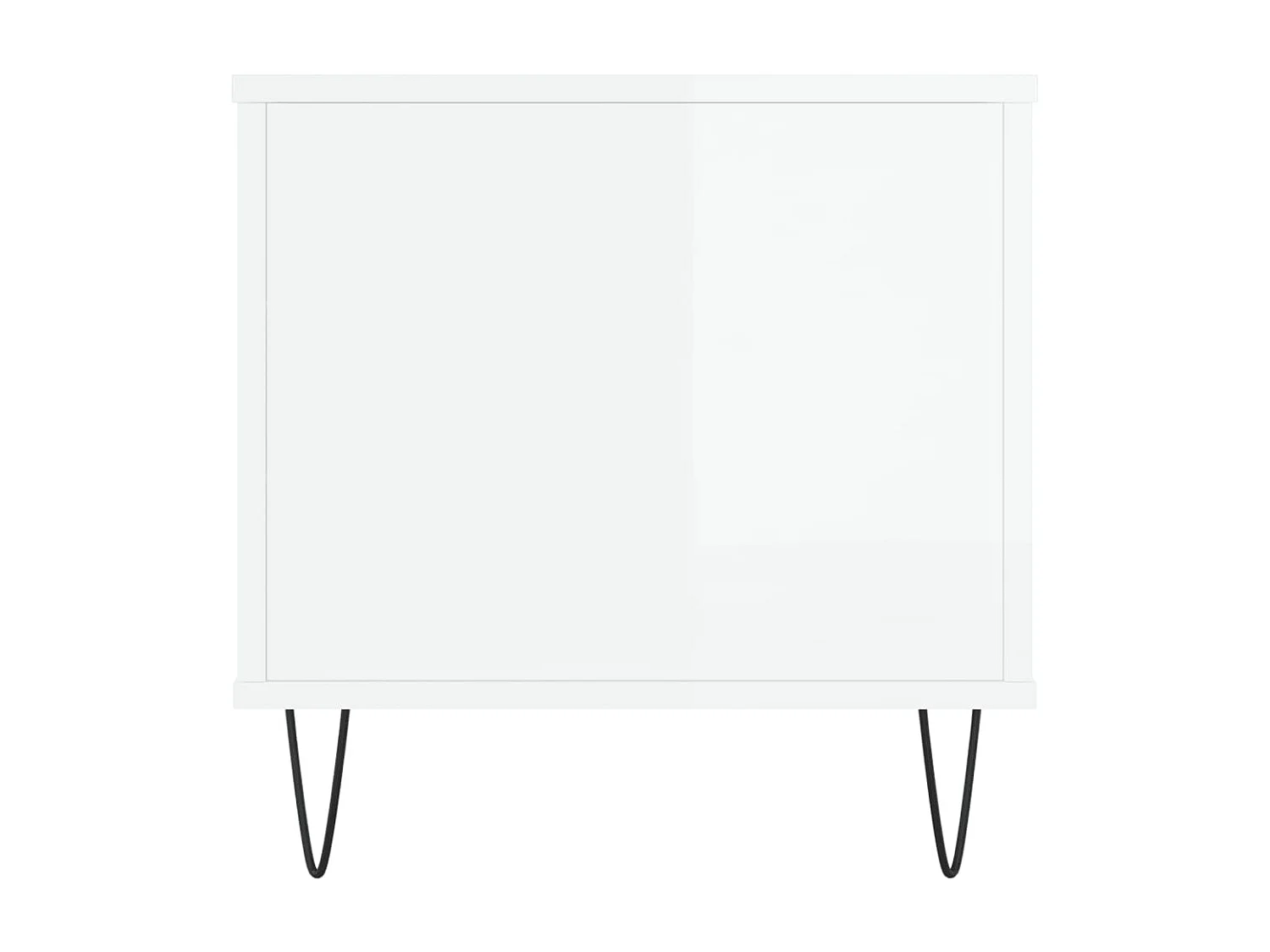 Mesa de centro dourada branco brilhante 90x44,5x45 cm Madeira trabalhada