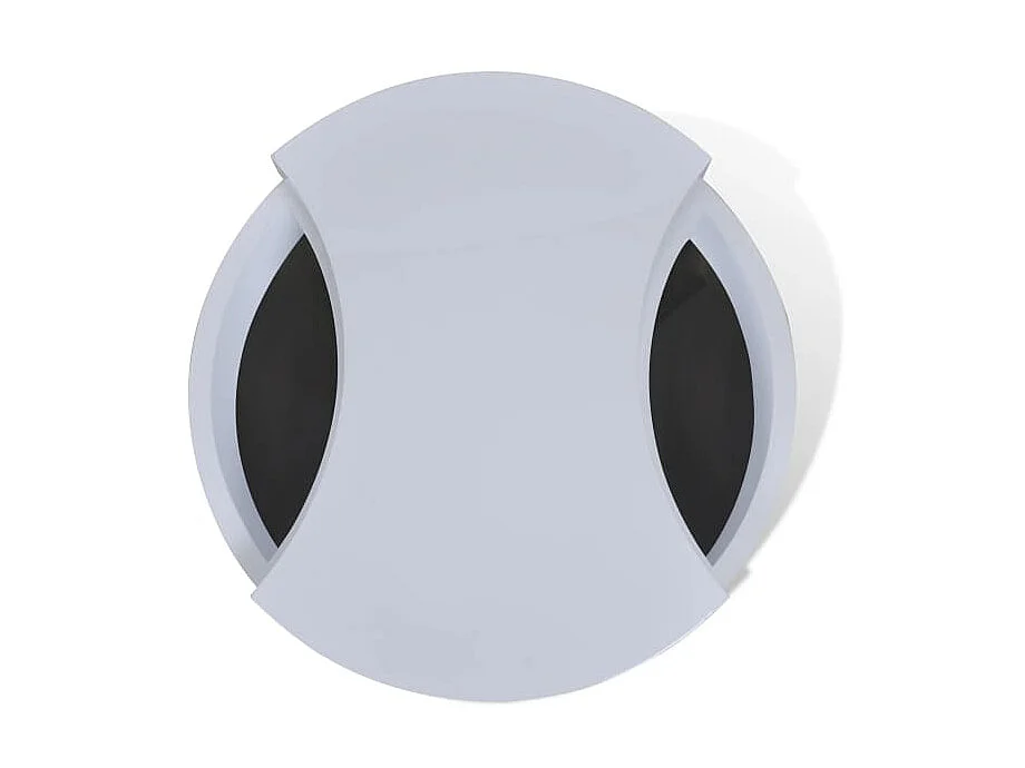 Gouden verstelbare vorm salontafel hoogglans wit