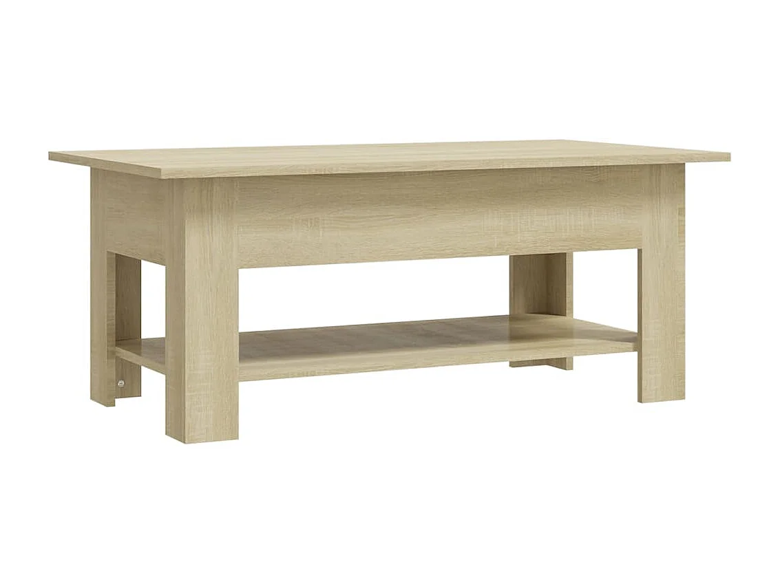Mesa de centro Gold Roble Sonoma 102x55x42 cm Aglomerado