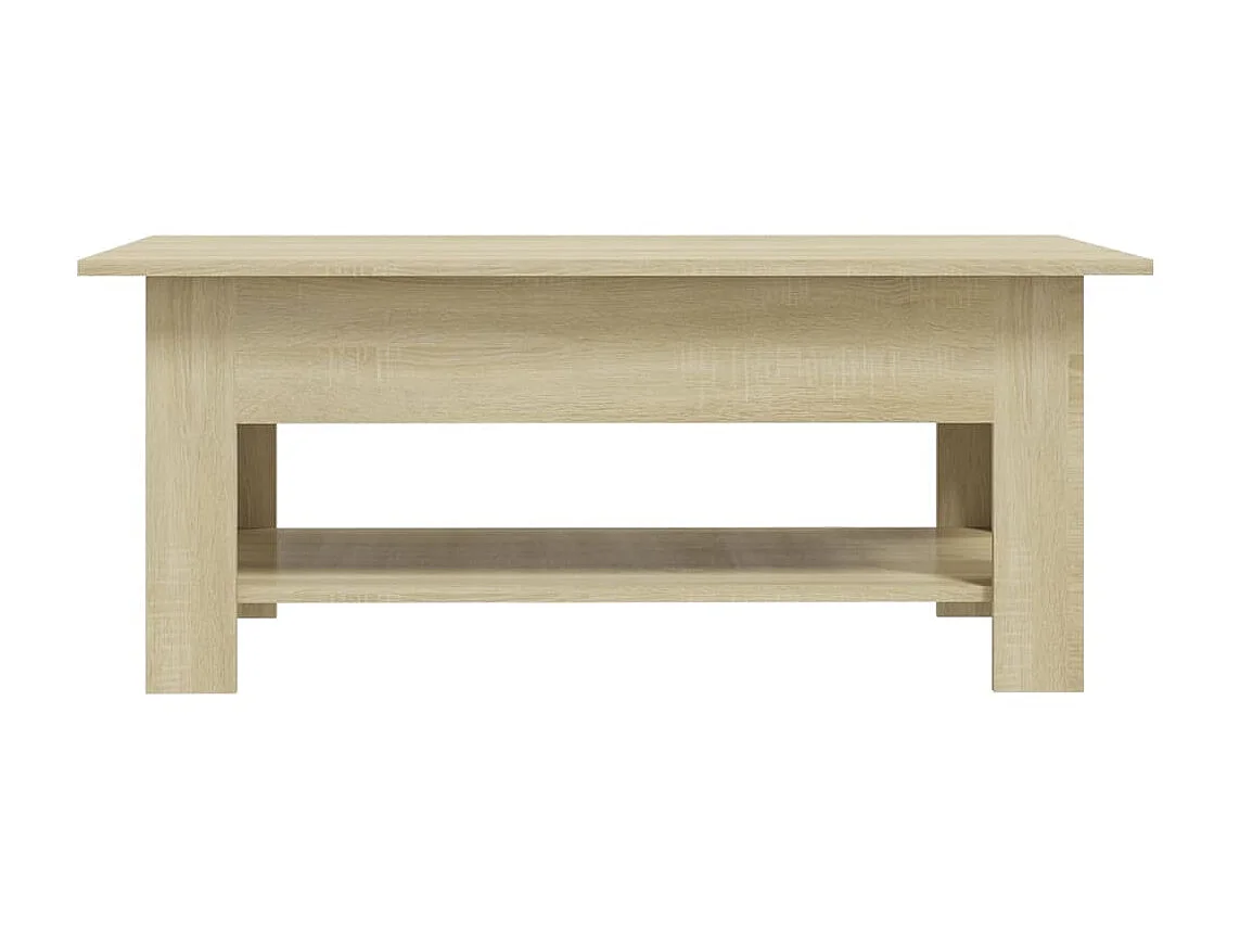 Table basse Chêne sonoma 102x55x42 cm Aggloméré