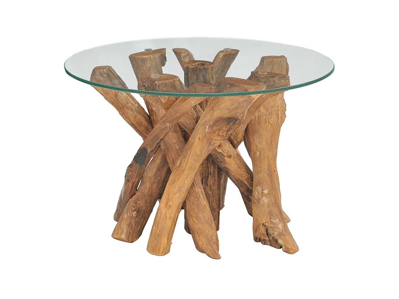 Tavolino Gold in legno massello di teak galleggiante 60 cm