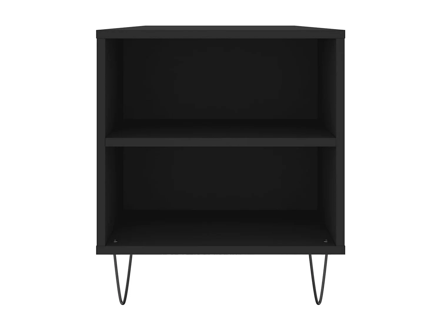 Mesa de centro Gold negra 102x44,5x50 cm de madera contrachapada