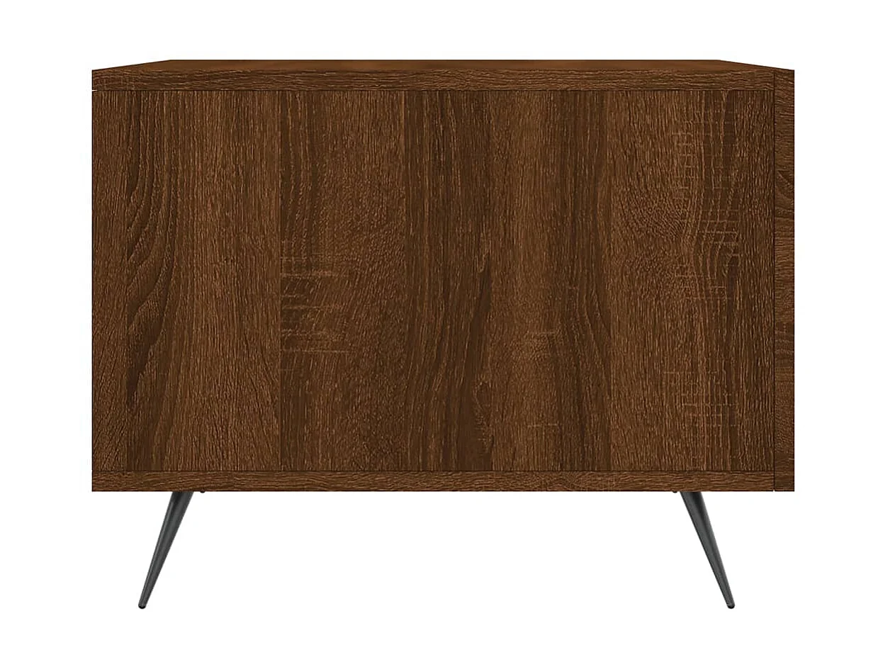 Mesas de centro Gold 2 piezas roble marrón 50x50x40 cm madera contrachapada