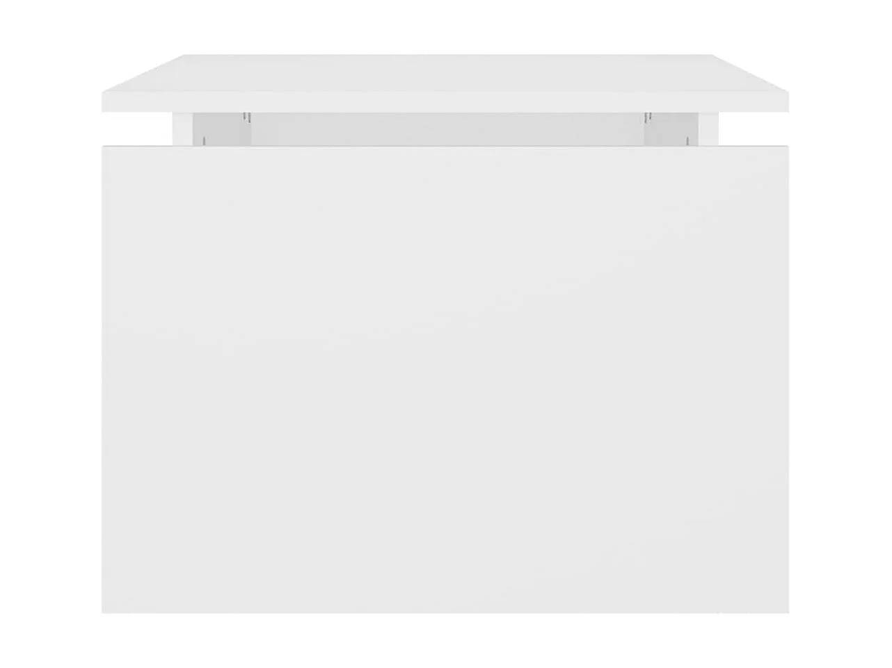 Tavolino Gold Bianco 68x50x38 cm Truciolare