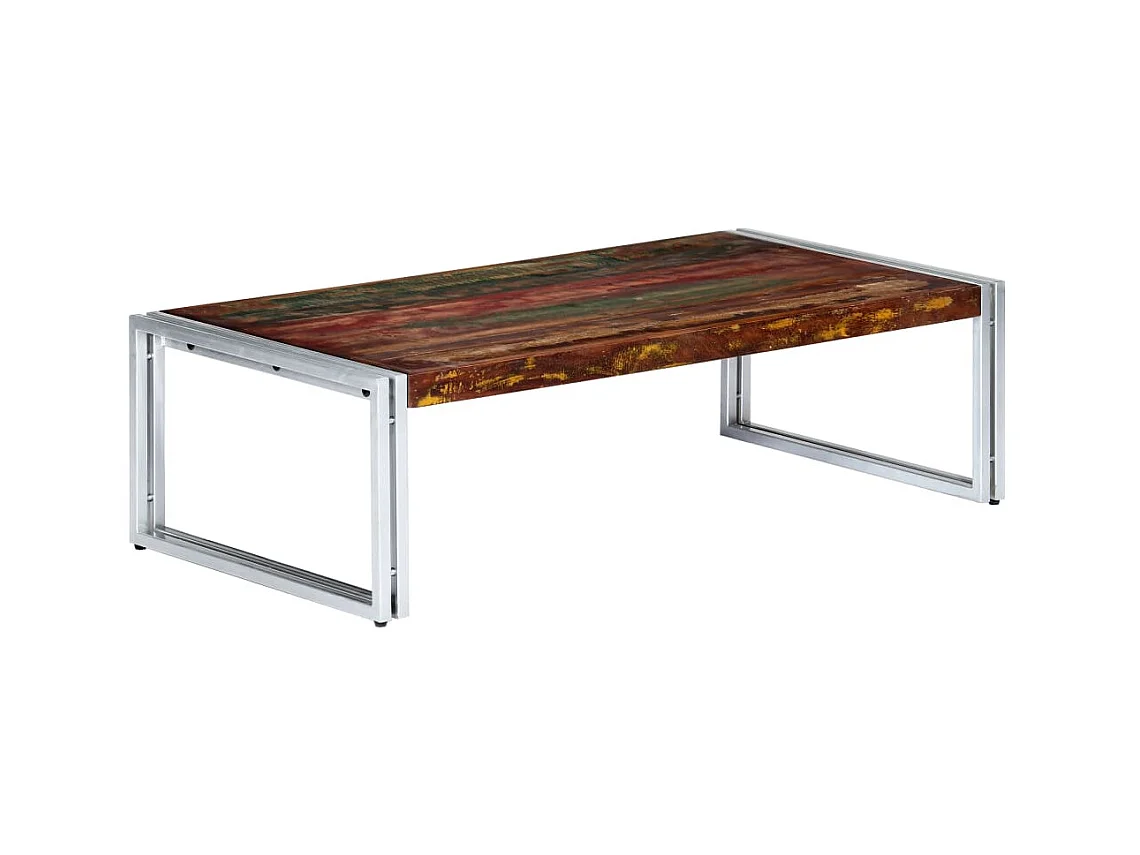Table basse 120 x 60 x 35 cm Bois de récupération solide