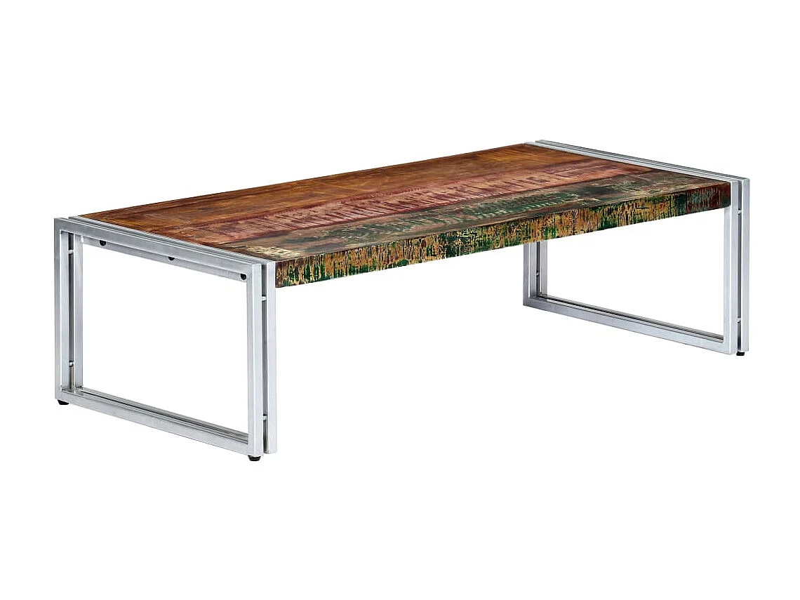 Table basse 120 x 60 x 35 cm Bois de récupération solide