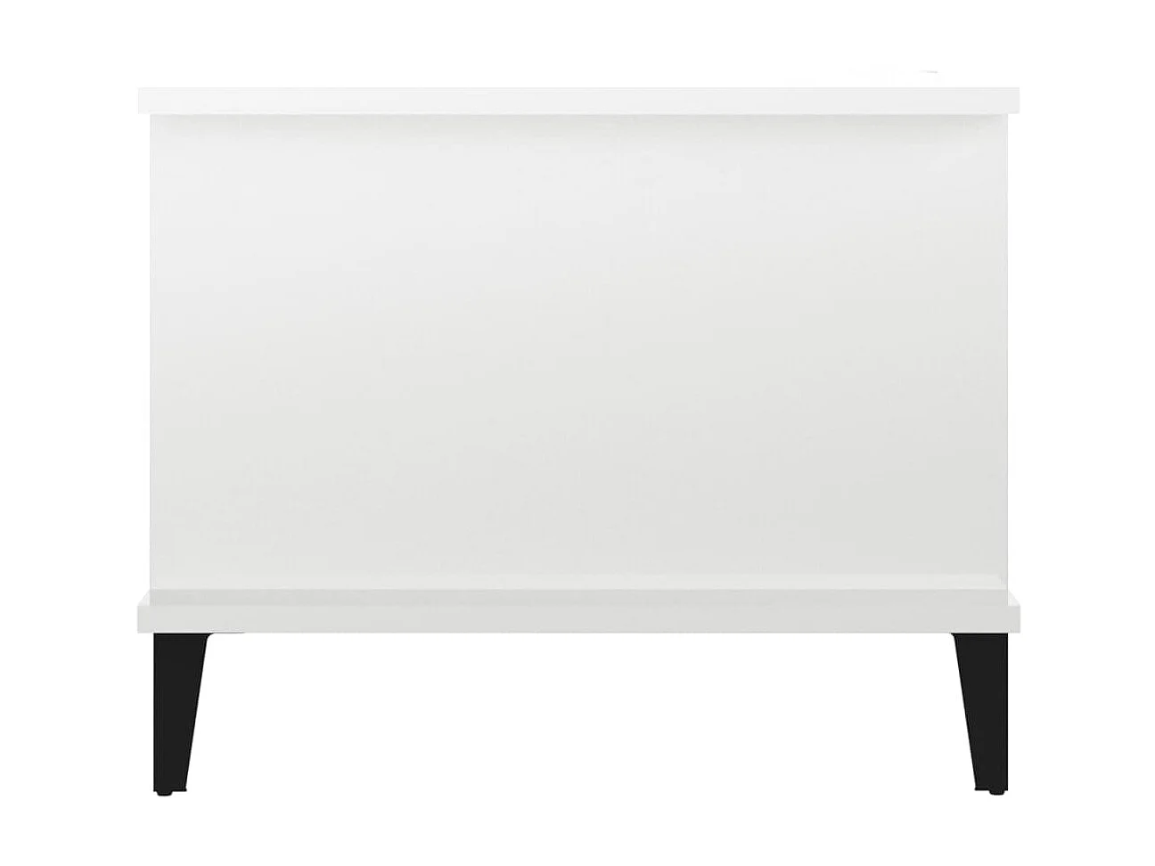 Table basse Blanc brillant 90x50x40 cm Bois d'ingénierie