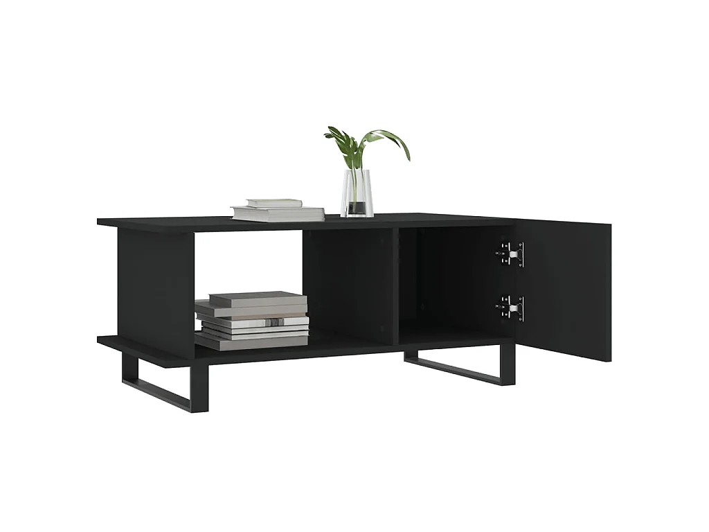 Gold Salontafel zwart 90x50x40 cm samengesteld hout