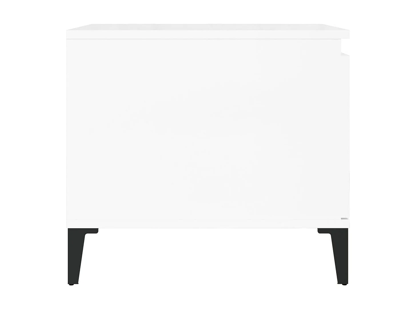 Mesa de centro Gold Blanco brillo 100x50x45 cm Madera contrachapada