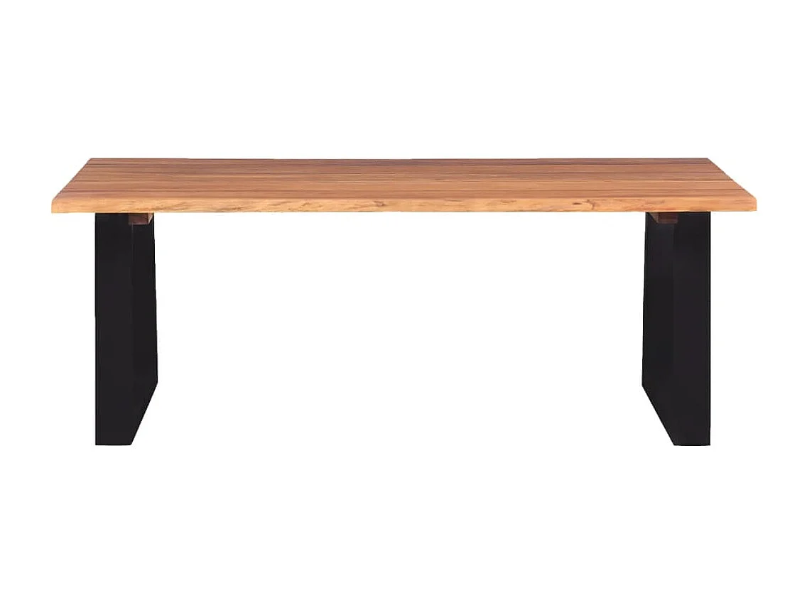 Table basse Bois d'acacia massif 110 x 60 x 40 cm