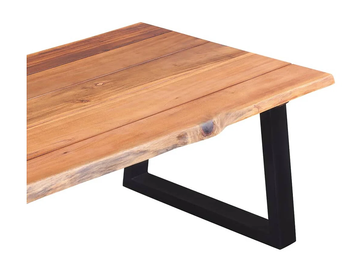 Table basse Bois d'acacia massif 110 x 60 x 40 cm