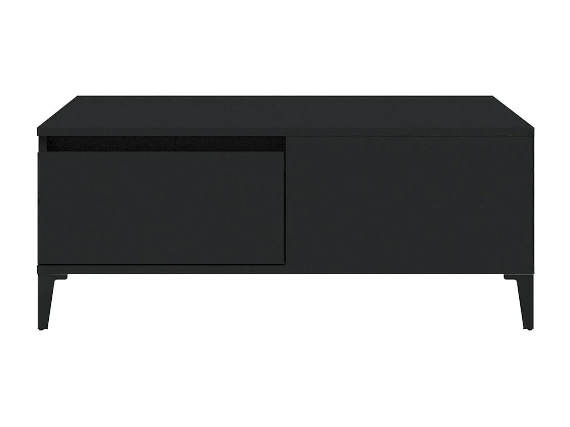 Table basse Noir 90x50x36,5 cm Bois d'ingénierie