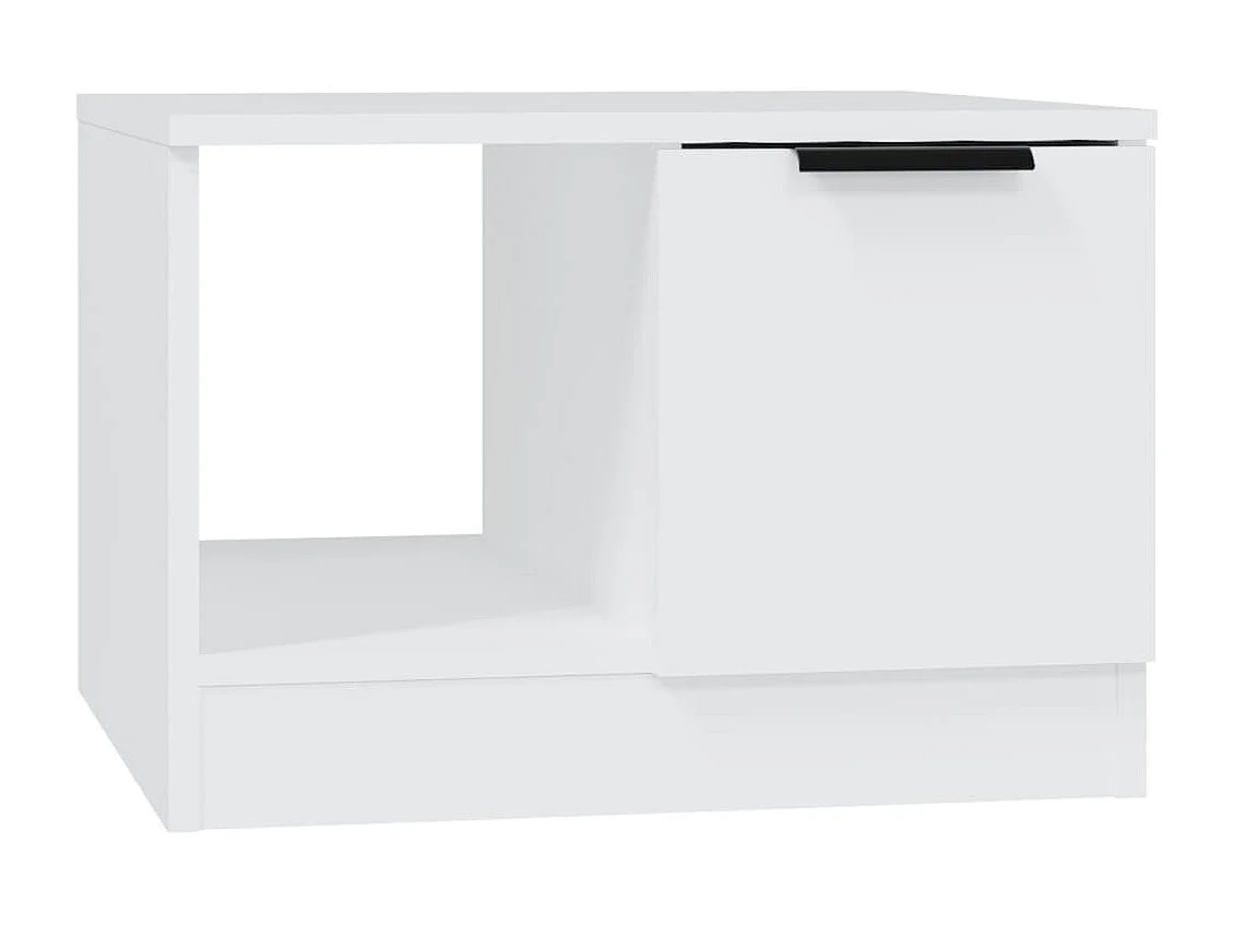 Tavolino Gold Bianco 50x50x36 cm MDF