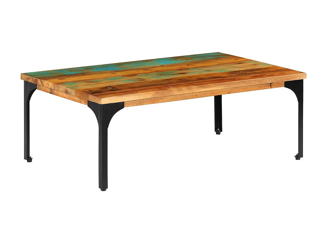 Table basse 100 x 60 x 35 cm Bois de récupération solide