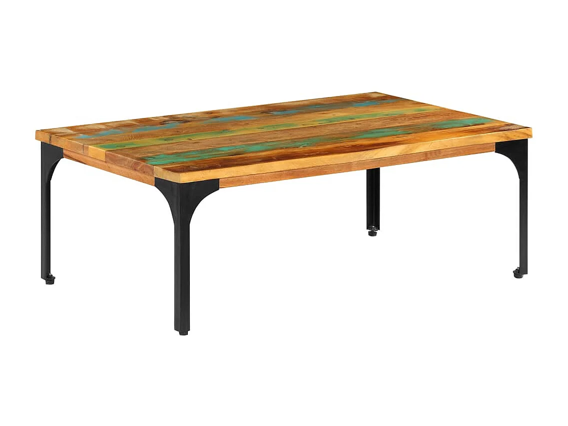 Table basse 100 x 60 x 35 cm Bois de récupération solide