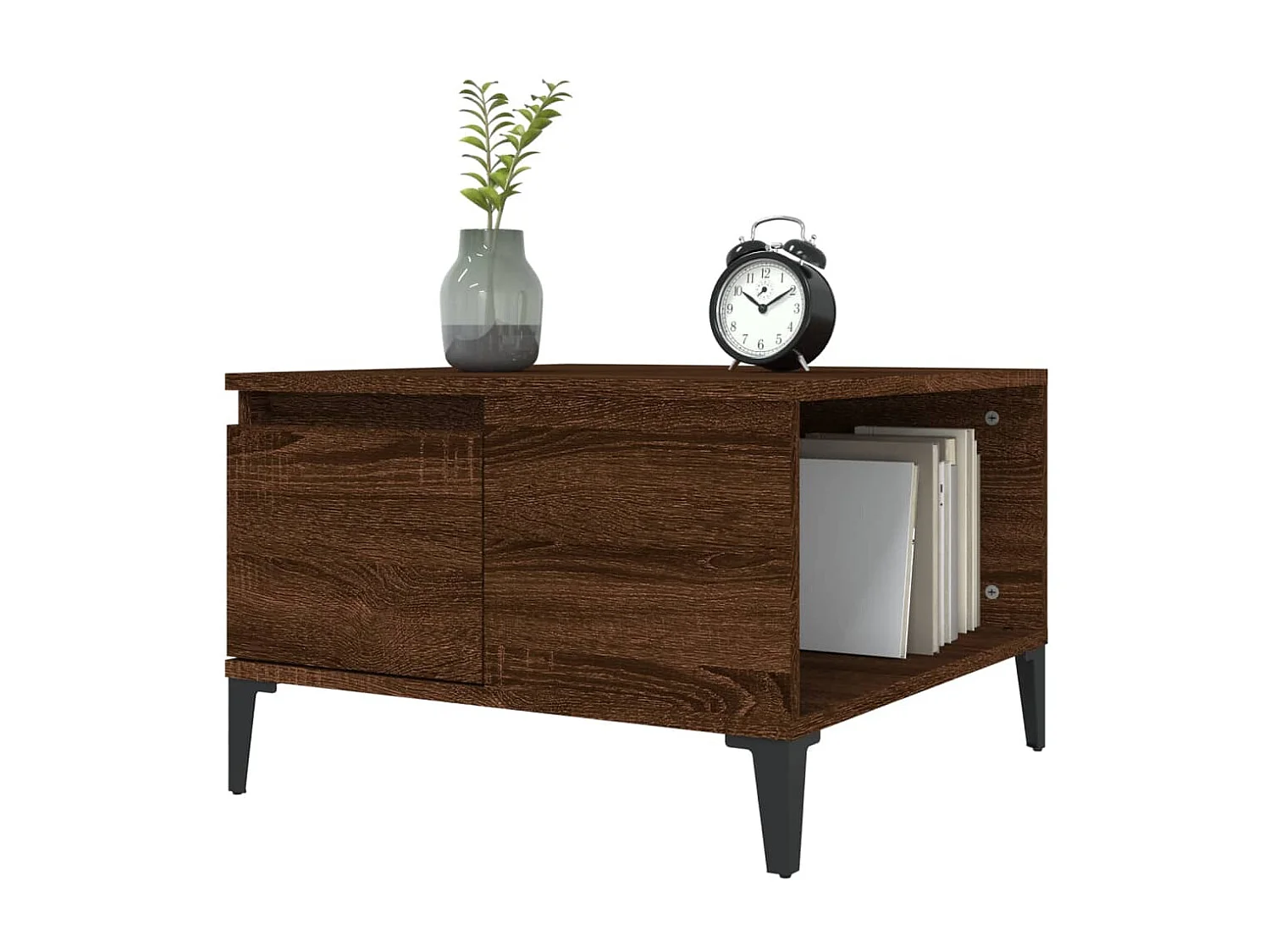 Tavolino in rovere Gold Brown 55x55x36,5 cm in multistrato