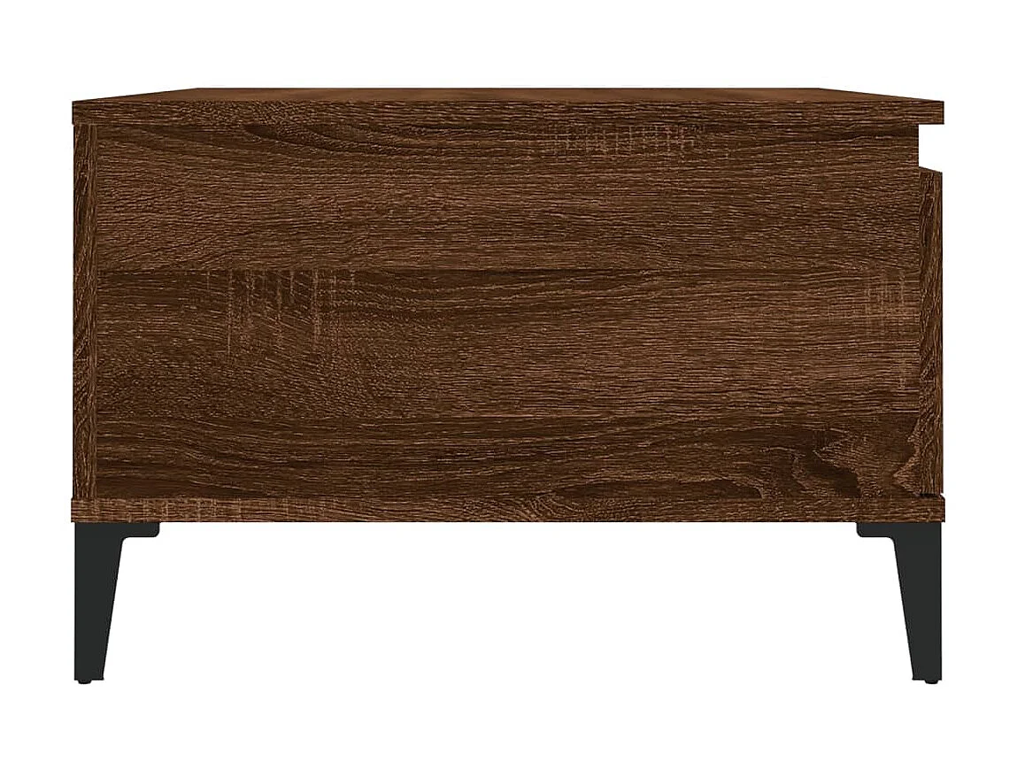 Tavolino in rovere Gold Brown 55x55x36,5 cm in multistrato