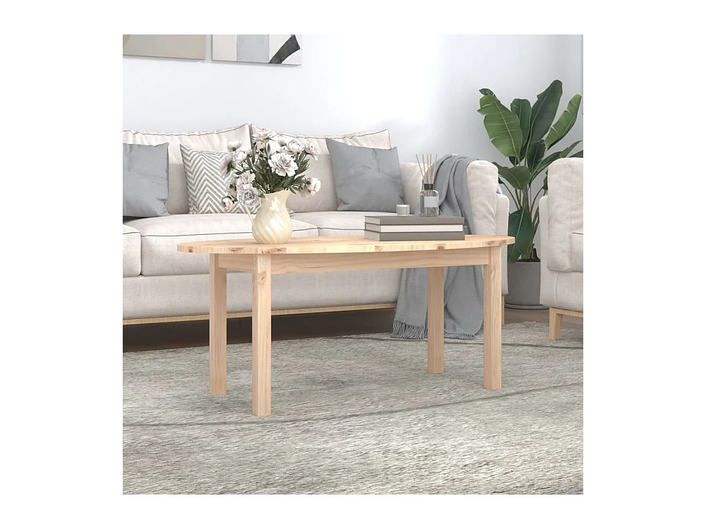 Goud Salontafel 110x55x45 cm Massief grenenhout