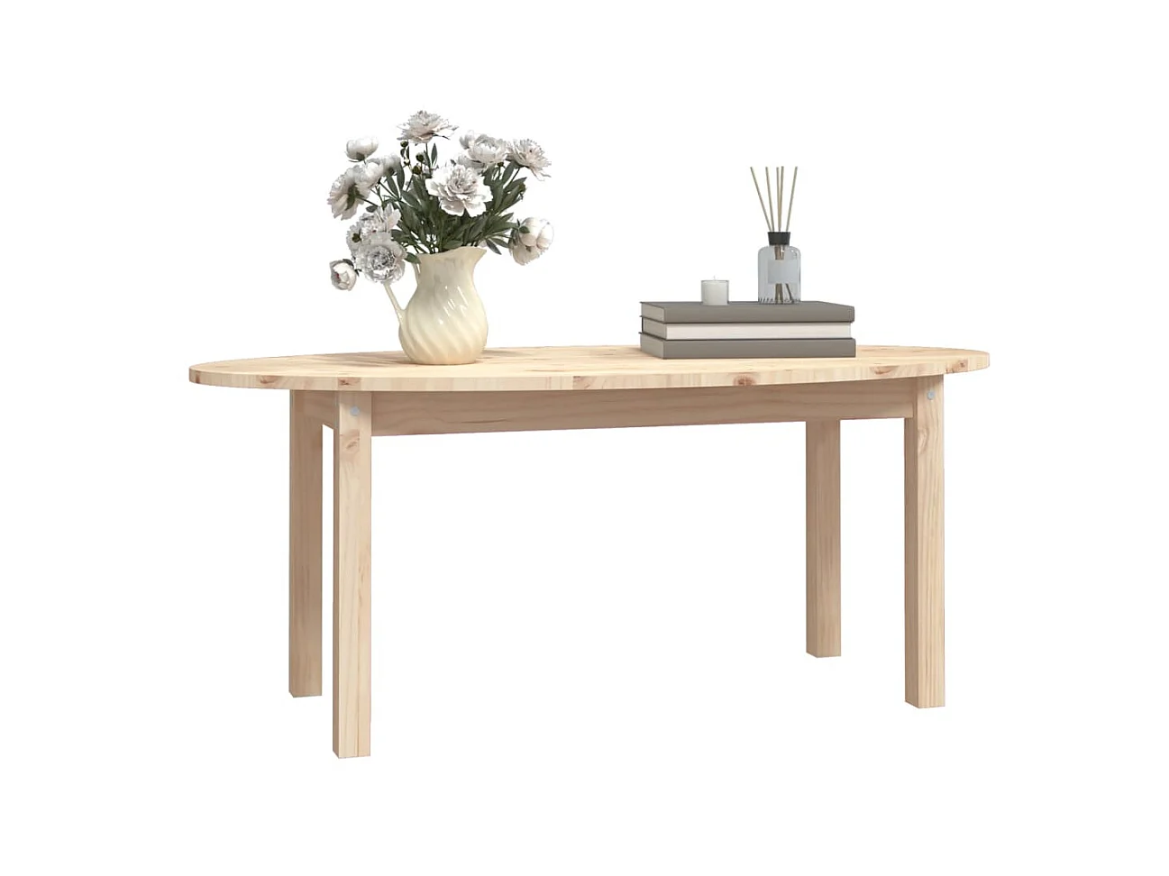 Goud Salontafel 110x55x45 cm Massief grenenhout