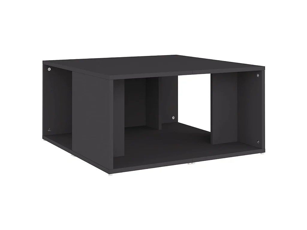 Mesas de centro douradas 4 unidades cinza 33x33x33 cm aglomerado