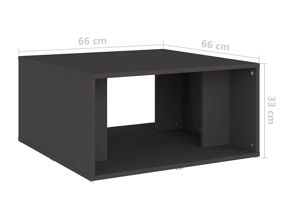 Tavolini Oro 4 pz Grigio 33x33x33 cm Truciolare