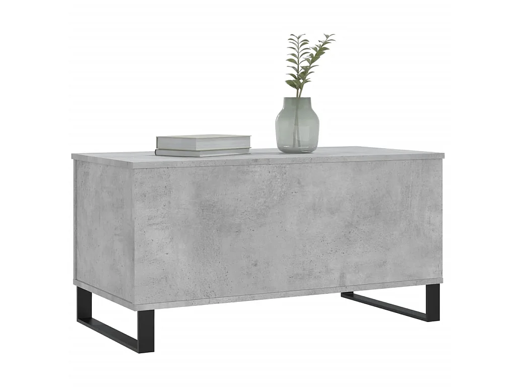 Tavolino Gold Grigio cemento 90x44,5x45 cm MDF