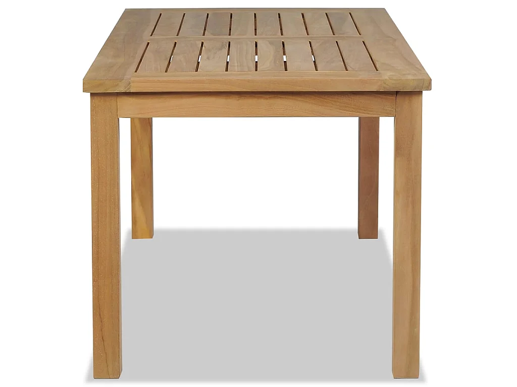 Tavolino in teak dorato 90x50x45 cm